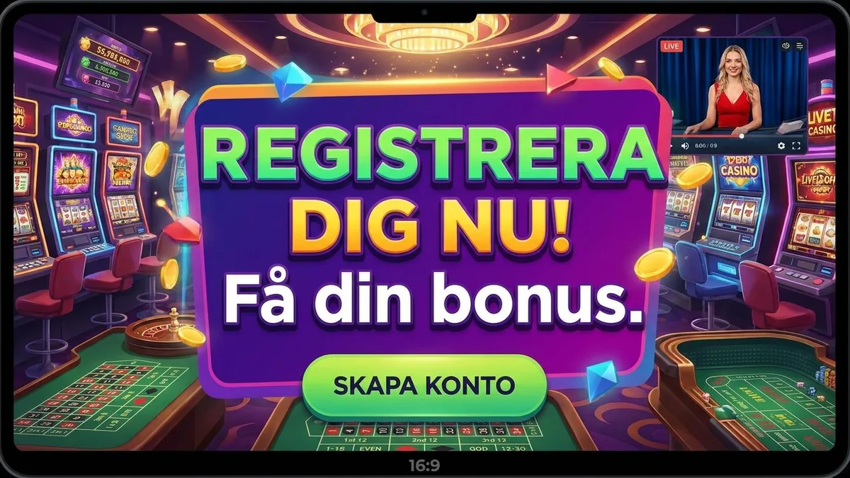 Registrera dig med bonus